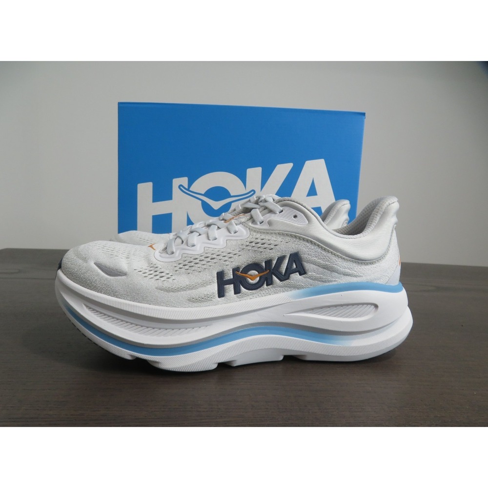 Hoka One One Bondi 9 Mens 9 Shoes Gray Stardust Running Sneaker 1162011 SSTC - Picture 3 of 10